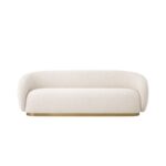 Cream Boucle Sofa