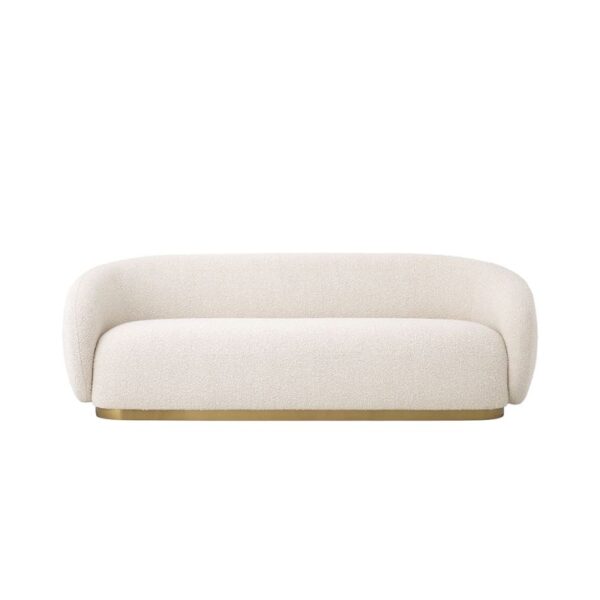 Cream Boucle Sofa