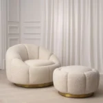 Eichholtz Boucle Ottoman - Image 2