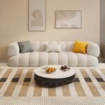 Modern Wool Loveseat