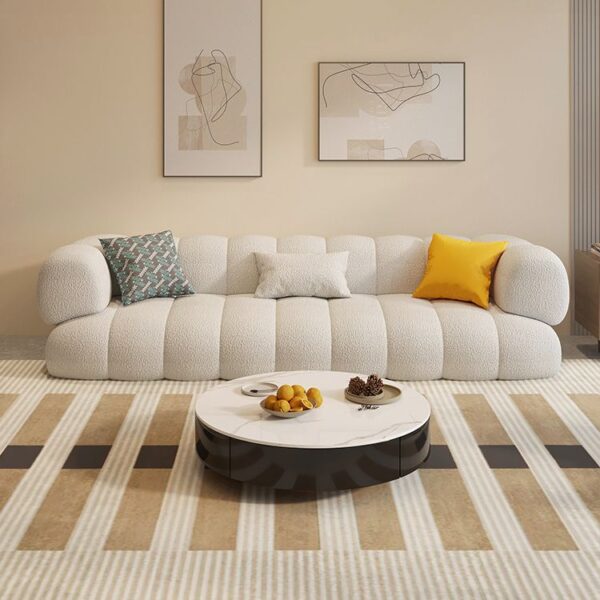 Modern Wool Loveseat
