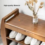 Harvold Upholstered Bench with Flip Top Storage Shoe Rack - Image 6