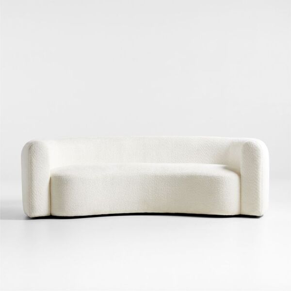 Huggy Curved Boucle Sofa