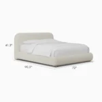 Elowen Curved Headboard Bed - Image 4