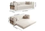 Karmel Boucle Side Storage Sofa Bed - Image 13