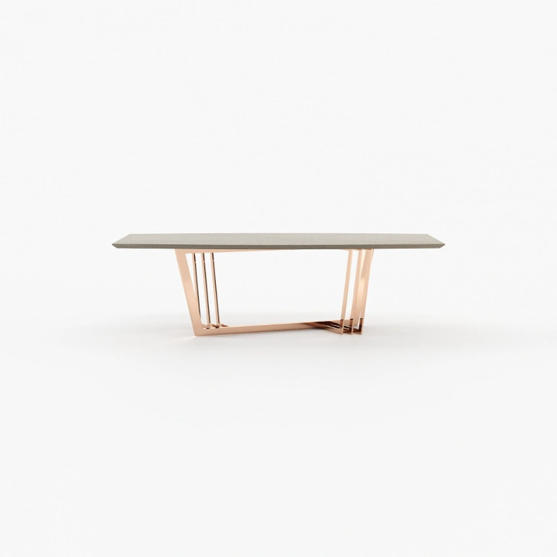 Aged-Oak-veneer-Matte-Dining-Table-2.webp D'arc Dining Table - Image 1