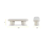 Anston Boucle Bench - Image 7