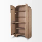 Arco Fluted White Oak Veneer Cabinet - Image 2