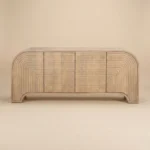 Arco Fluted White Oak Veneer Sideboard
