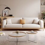 Art Deco Cream Sofa