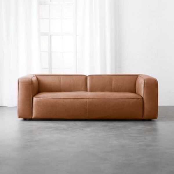 Luxury Vegan Leather 3-Seater Sofa