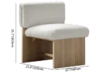 Bouclé Wishbone Accent Chair - Image 5