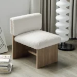 Bouclé Wishbone Accent Chair - Image 8