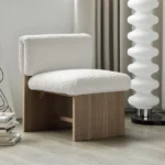 Bouclé Wishbone Accent Chair