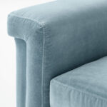 Icy Blue Velvet Sofa - Image 3