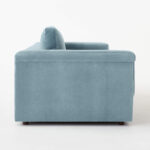Icy Blue Velvet Sofa - Image 5