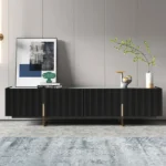 Black-Cream TV Media Console