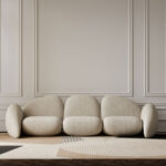 Flannel 3-Seater Sofa - Image 17