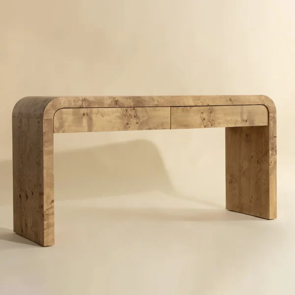 Burl Queen Console Table