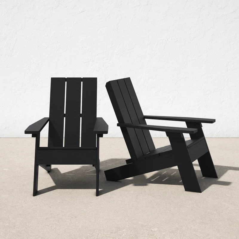 ByrnesOutdoorAdirondackChairSet.webp Byrnes adirondack chairset of 2 - Image 1