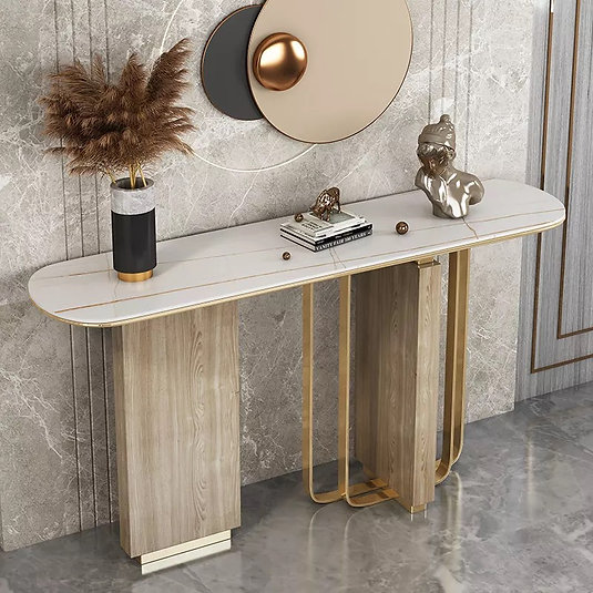 Console-table-1.jpg Console Table with Artificial Marble Top - Image 1