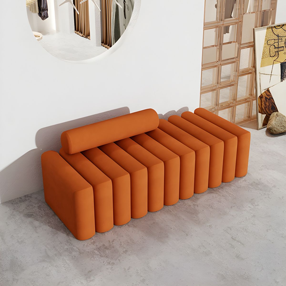 Contemporary-Armless-Sofa-2.jpg Contemporary Armless Sofa - Image 1