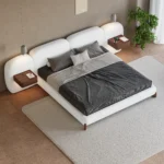 Curva King Size Boucle Bed with Headboard - Image 9