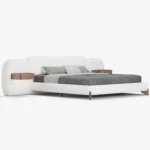 Curva King Size Boucle Bed with Headboard - Image 2