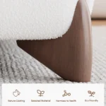 Curva King Size Boucle Bed with Headboard - Image 4