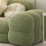 Modern Minimalist Velvet Sofa - Image 5