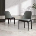Dark Gray Armless Dining Chairs - Image 3