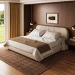 Elowen Curved Headboard Bed - Image 2