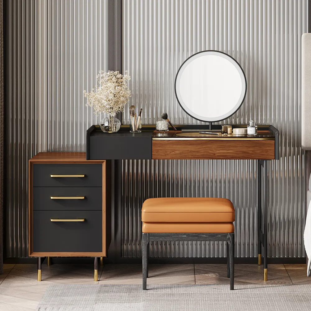 Elio-Makeup-Vanity-Set-with-5-Drawers-6.webp Elio Makeup Vanity Set with 5 Drawers - Image 1