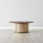 Esplanade Brown Wood Round Coffee Table - Image 4