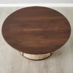 Esplanade Brown Wood Round Coffee Table - Image 2