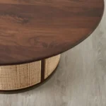 Esplanade Brown Wood Round Coffee Table - Image 7