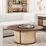 Esplanade Brown Wood Round Coffee Table - Image 6