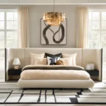 Panel Noir Bed With Side Table