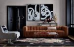 Forte Saddle Faux Leather Sofa - Image 7