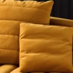 Velvet Yellow Sofa - Image 4