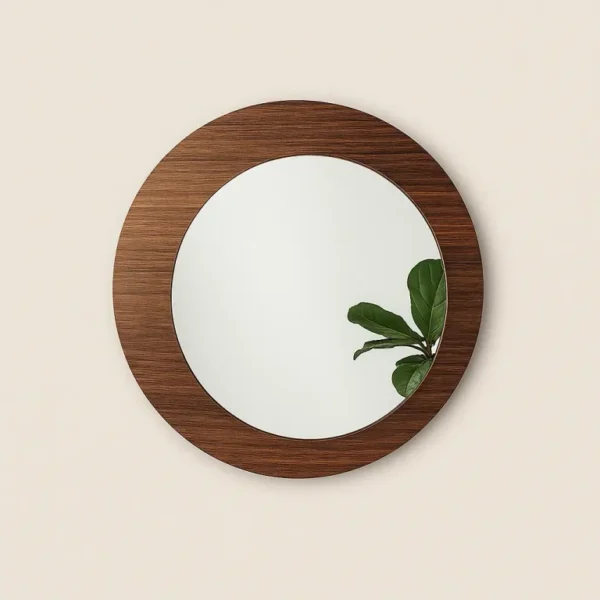 Round MDF Wall Mirror