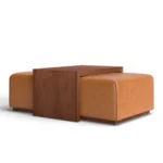 Jarmo Ottoman With Walnut Table - Image 4