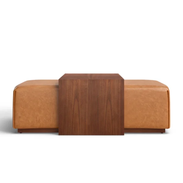 Jarmo Ottoman With Walnut Table