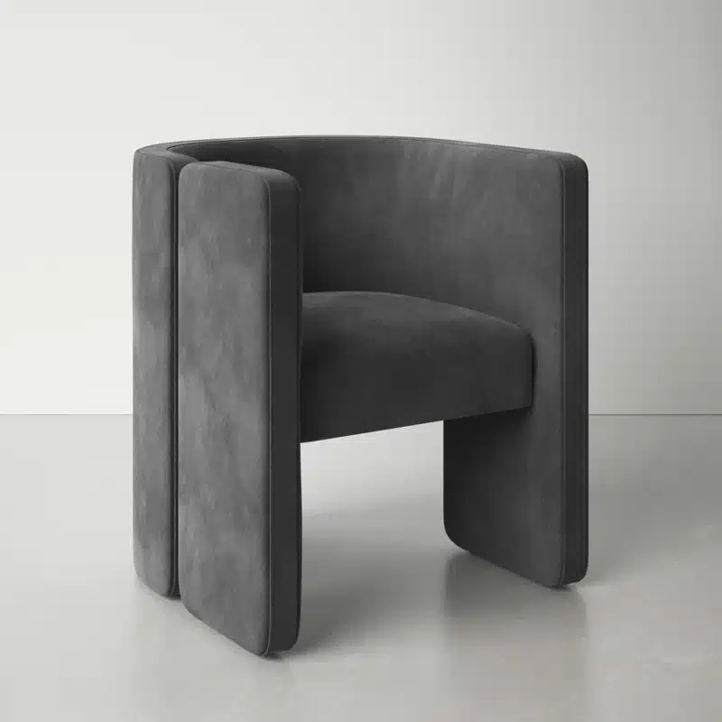 Jed-Armchair-12.webp Asymmetrical Velvet Accent Chair - Image 1