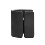 Asymmetrical Velvet Accent Chair - Image 3