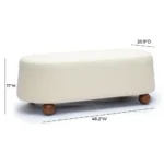 Jerry Boucle Large Ottoman - Image 6