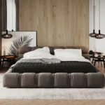 Tufted Linen Bed