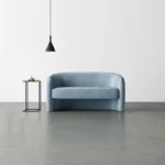 Mid-Century Velvet Loveseat - Image 2