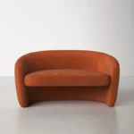 Mid-Century Velvet Loveseat - Image 17
