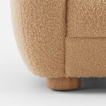 Lazza Brown Boucle Loveseat - Image 6